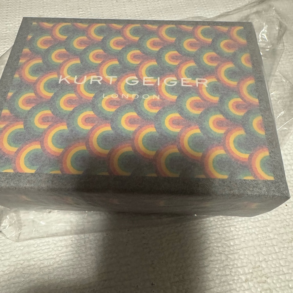 Kurt Geiger Denim Mini Bag with Gold Chain - Picture 12 of 15